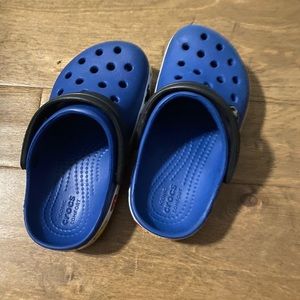Blue Disney crocs